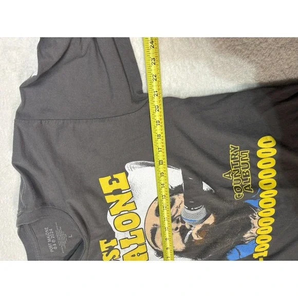 Post Malone Shirt Mens Large Gray Long Sleeve Country Album Tour Concert - Picture 5 of 7